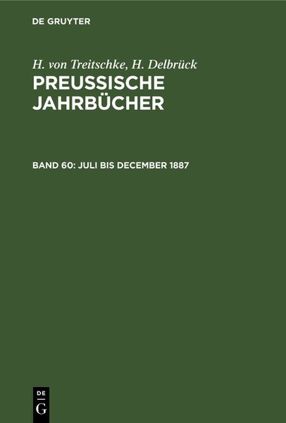 Produktbild: Juli bis December 1887