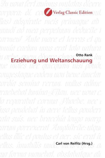 Produktbild: Rank, O: Erziehung und Weltanschauung