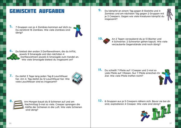 Produktbild: Mathe f&uuml;r Minecrafter - Mein extrastarkes &Uuml;bungsbuch