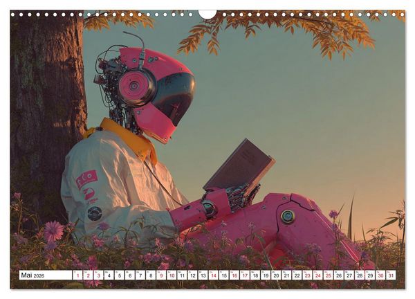 Produktbild: Roboter &ndash; Technik, Poesie und ein Hauch Magie (Wandkalender 2026 DIN A3 quer), CALVENDO Monatskalender