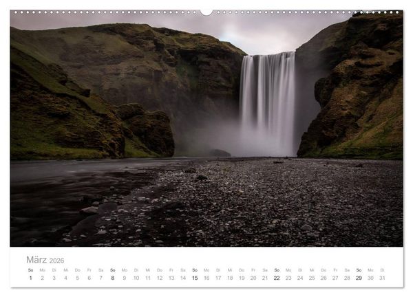 Produktbild: Island - Iceland Impressionen (Wandkalender 2026 DIN A2 quer), CALVENDO Monatskalender