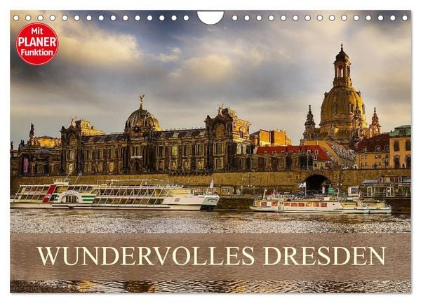 Produktbild: WUNDERVOLLES DRESDEN (Wandkalender 2026 DIN A4 quer), CALVENDO Monatskalender