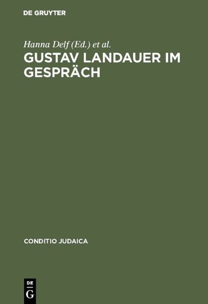 Produktbild: Gustav Landauer im Gespr&auml;ch
