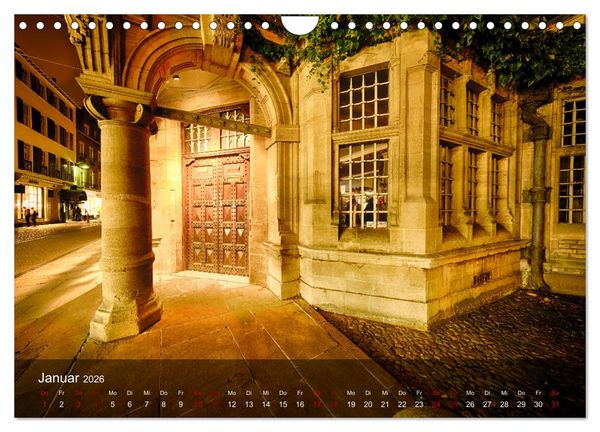 Produktbild: Cambridge street view (Wandkalender 2026 DIN A4 quer), CALVENDO Monatskalender
