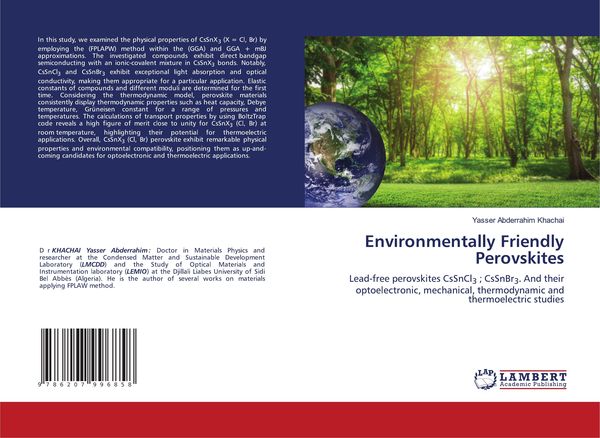 Produktbild: Environmentally Friendly Perovskites