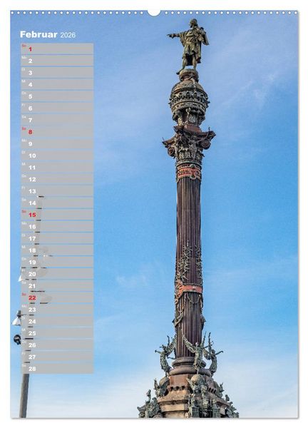 Produktbild: Barcelona - Eine St&auml;dtereise (Wandkalender 2026 DIN A2 hoch), CALVENDO Monatskalender