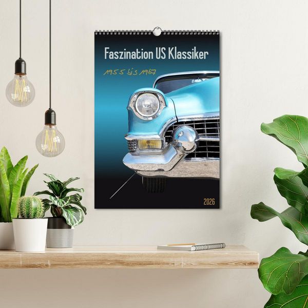 Produktbild: Faszination US Klassiker 1955 bis 1967 (Wandkalender 2026 DIN A3 hoch), CALVENDO Monatskalender