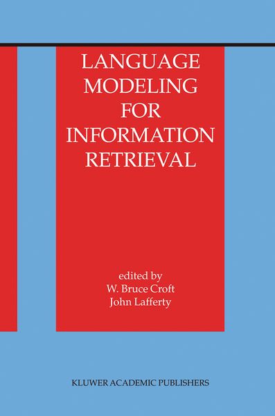 Produktbild: Language Modeling for Information Retrieval