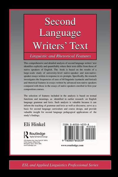 Produktbild: Second Language Writers' Text