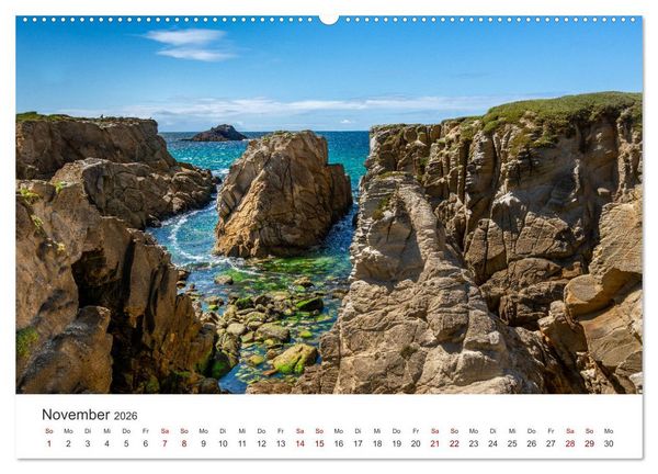 Produktbild: Die Bretagne - Traumpfade (hochwertiger Premium Wandkalender 2026 DIN A2 quer), Kunstdruck in Hochglanz