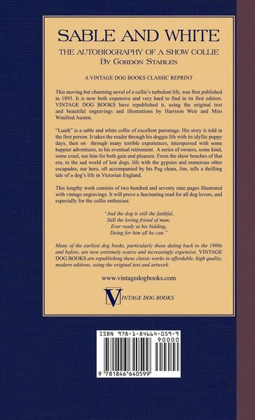 Produktbild: Sable and White - The Autobiography of a Show Collie (A Vintage Dog Books Breed Classic)