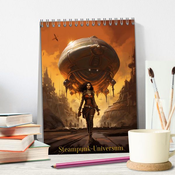 Produktbild: Steampunk-Universum (Tischkalender 2026 DIN A5 hoch), CALVENDO Monatskalender