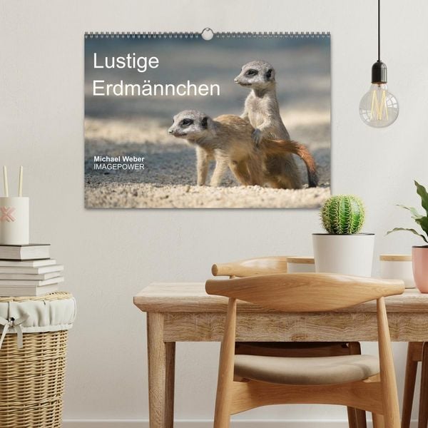 Produktbild: Lustige Erdm&auml;nnchen (Wandkalender 2026 DIN A3 quer), CALVENDO Monatskalender