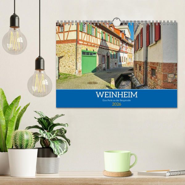 Produktbild: Weinheim - Eine Perle an der Bergstra&szlig;e (Wandkalender 2026 DIN A4 quer), CALVENDO Monatskalender