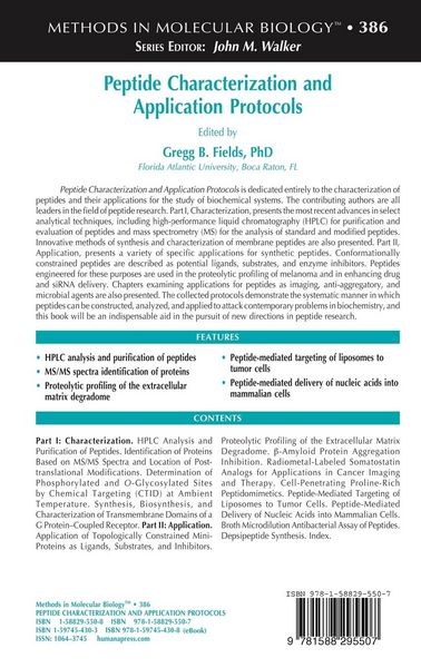 Produktbild: Peptide Characterization and Application Protocols