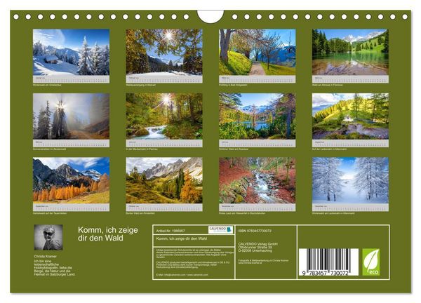 Produktbild: Komm, ich zeige dir den Wald (Wandkalender 2026 DIN A4 quer), CALVENDO Monatskalender