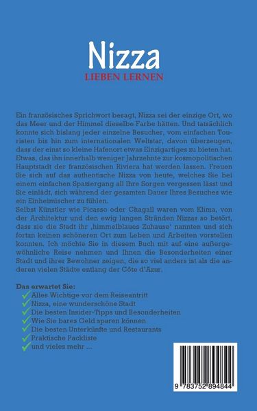 Produktbild: Nizza lieben lernen: Der perfekte Reisef&uuml;hrer f&uuml;r einen unvergesslichen Aufenthalt in Nizza inkl. Insider-Tipps und Packliste