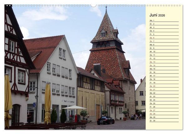 Produktbild: Unterwegs in Schw&auml;bisch Gm&uuml;nd (hochwertiger Premium Wandkalender 2026 DIN A2 quer), Kunstdruck in Hochglanz