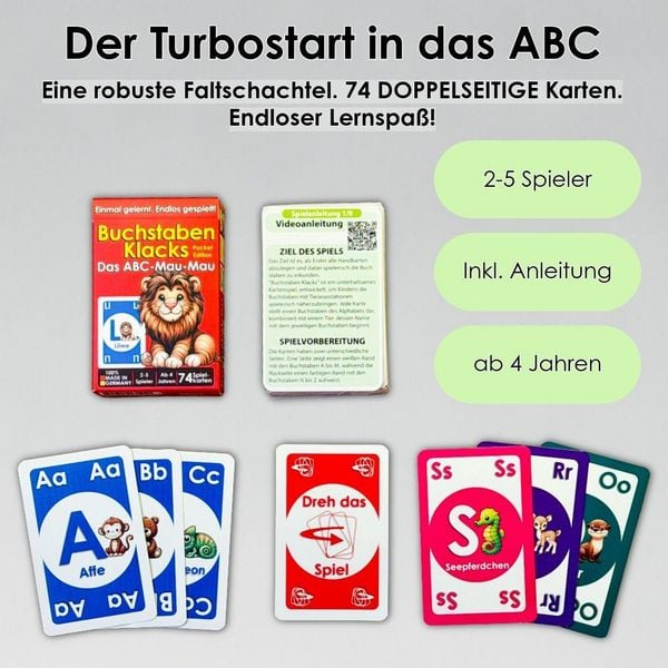Produktbild: Buchstaben Klacks &ndash; Das ABC spielerisch entdecken (Pocket Edition - L&ouml;we)