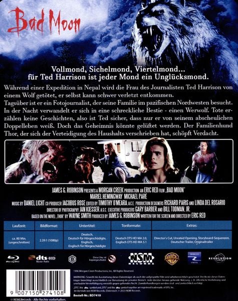 Produktbild: Bad Moon (uncut) (SteelBook)