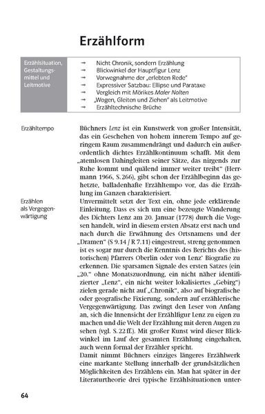 Produktbild: Klett Lekt&uuml;rehilfen B&uuml;chner "Lenz"