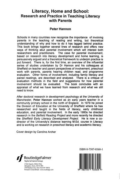 Produktbild: Literacy, Home and School