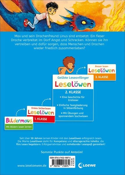 Produktbild: Lesel&ouml;wen 2. Klasse - Im Bann des gr&uuml;nen Drachen