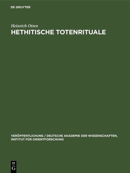 Produktbild: Hethitische Totenrituale