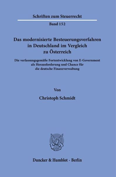 Produktbild: Das modernisierte Besteuerungsverfahren in Deutschland im Vergleich zu &Ouml;sterreich.