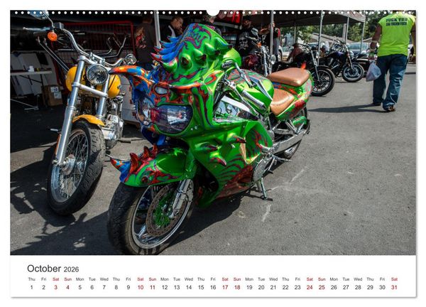 Produktbild: Sturgis - The most famous motorcycle rally in the world (High Quality Premium Wall Calendar 2026 DIN A2 landscape),CALVENDO 12 Month Wall Calendar