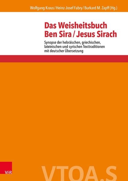 Produktbild: Das Weisheitsbuch Ben Sira / Jesus Sirach