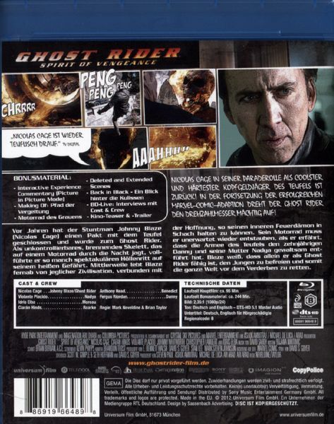 Produktbild: Ghost Rider: Spirit of Vengeance