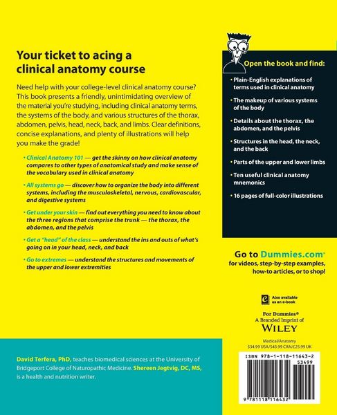 Produktbild: Clinical Anatomy for Dummies