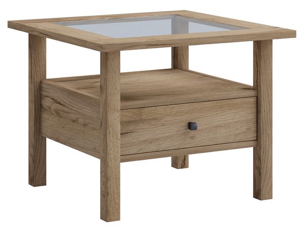 Produktbild: Holz Sofatisch Couchtisch Schublade Lingis M