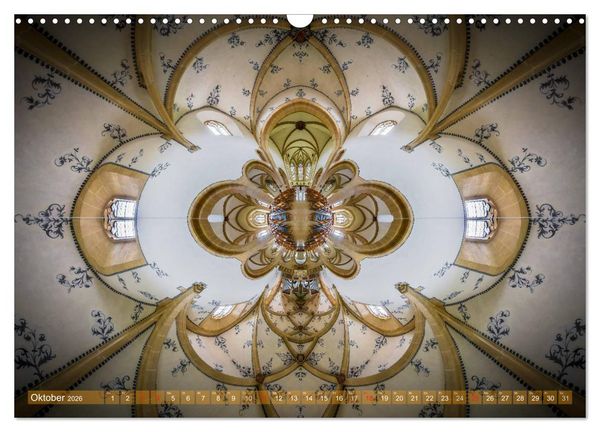 Produktbild: G&ouml;ttliche Projektionen - Kirchenpanoramen (Wandkalender 2026 DIN A3 quer), CALVENDO Monatskalender
