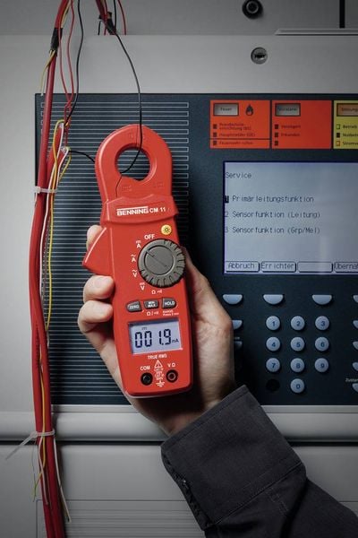 Produktbild: Benning CM 11 Stromzange, Hand-Multimeter digital CAT IV 300 V Anzeige (Counts): 6000