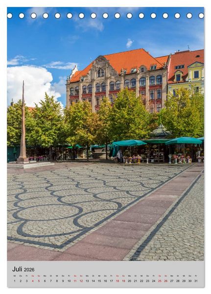 Produktbild: BRESLAU Historisches Stadtherz (Tischkalender 2026 DIN A5 hoch), CALVENDO Monatskalender