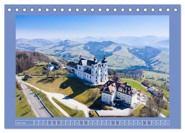 Produktbild: Wundersch&ouml;nes &Ouml;sterreich (Tischkalender 2026 DIN A5 quer), CALVENDO Monatskalender