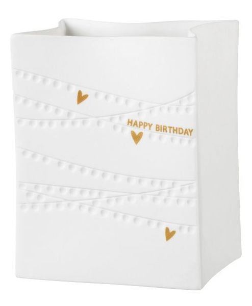 Produktbild: R&auml;der Porzellanlichtt&uuml;te "Happy Birthday"