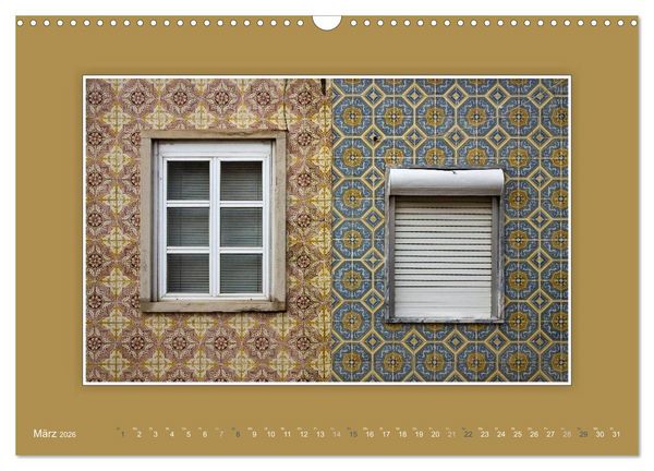 Produktbild: Azulejo-Fassaden in Portugal (Wandkalender 2026 DIN A3 quer), CALVENDO Monatskalender