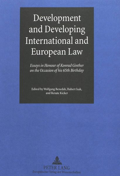 Produktbild: Development and Developing International and European Law