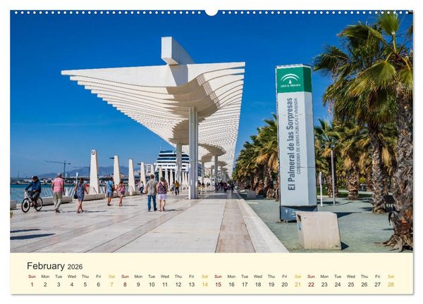 Produktbild: Costa del Sol - the sunny side of Andalusia (High Quality Premium Wall Calendar 2026 DIN A2 landscape),CALVENDO 12 Month Wall Calendar