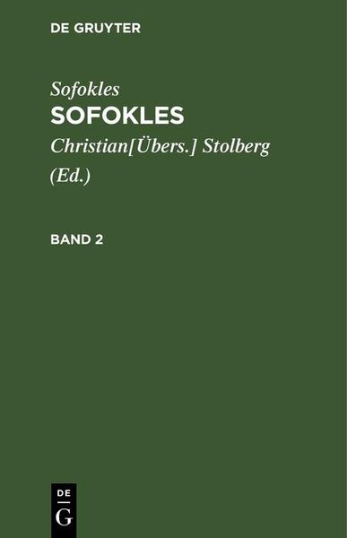 Produktbild: Sofokles: Sofokles. Band 2