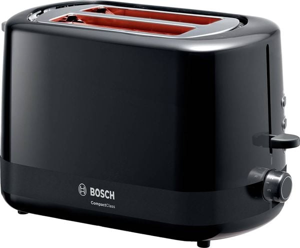 Bosch Haushalt TAT3A113 Toaster mit Brötchenaufsatz Schwarz