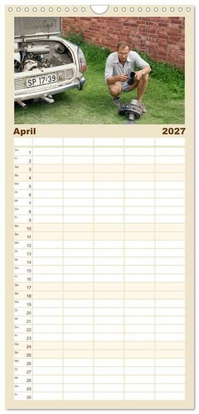 Produktbild: Familienplaner 2027 - Der Stolz vergangener Zeiten mit 5 Spalten (Wandkalender, 21 x 45 cm) CALVENDO