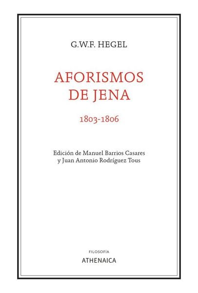 Produktbild: Aforismos de Jena (1803-1806)