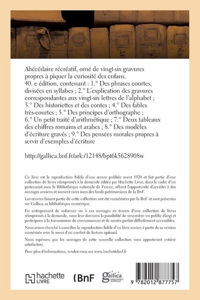 Produktbild: Ab&eacute;c&eacute;daire r&eacute;cr&eacute;atif, orn&eacute; de vingt-six gravures propres &agrave; piquer la curiosit&eacute; des enfans