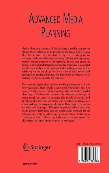Produktbild: Advanced Media Planning