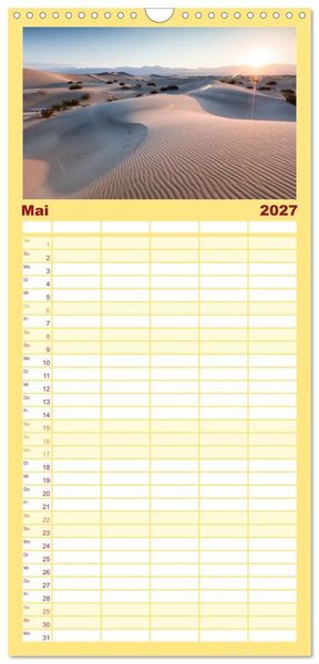 Produktbild: Familienplaner 2027 - USA S&uuml;dwesten - Atemberaubende Aussichten mit 5 Spalten (Wandkalender, 21 x 45 cm) CALVENDO