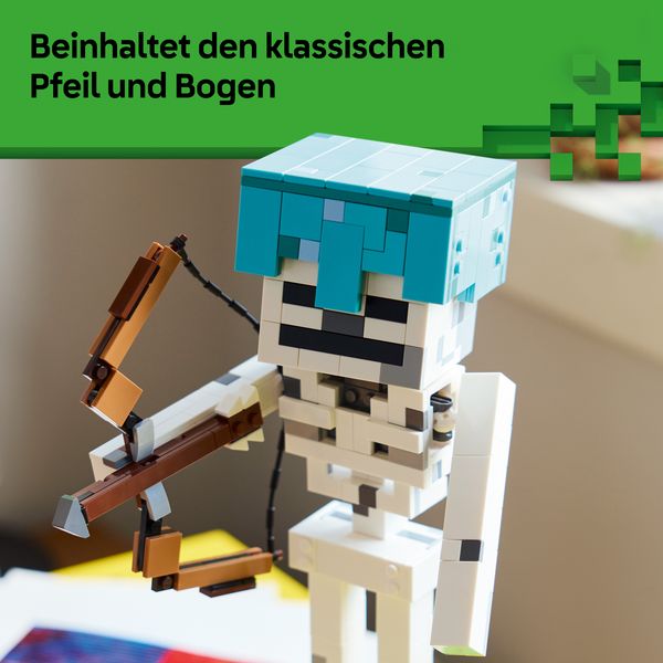 Produktbild: LEGO Minecraft 21594 Das Skelett, Bauspielzeug zum Videospiel, Spielzeug